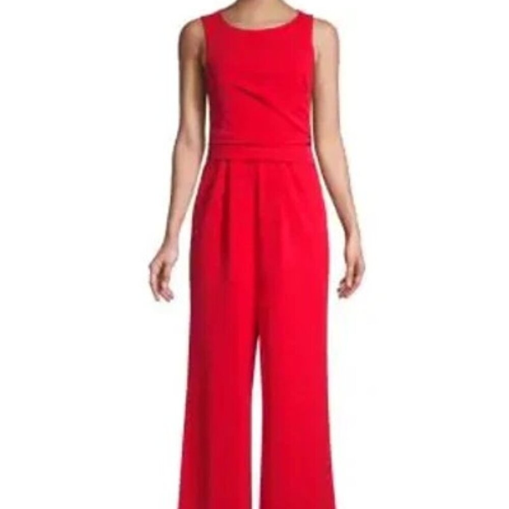 NWT CALVIN KLEIN Sleeveless Wide-Leg Jumpsuit size 6